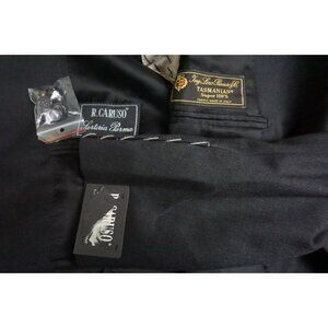 Raffaele Caruso Sartoria Parma Loro Piana S120s Wool Gray 2 Pc Suit 36R US NEW